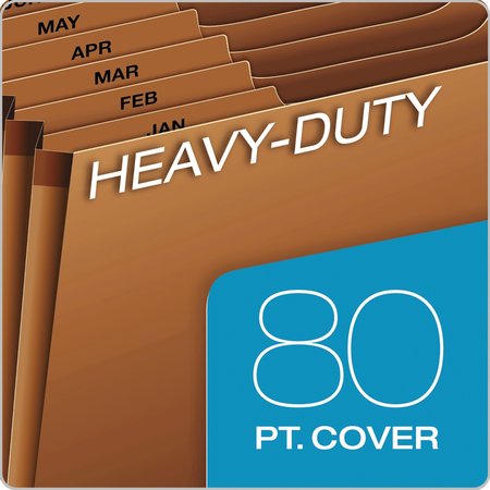 Pendaflex Expandable File Monthly 8-1/2 x 11", Brown R217MHD